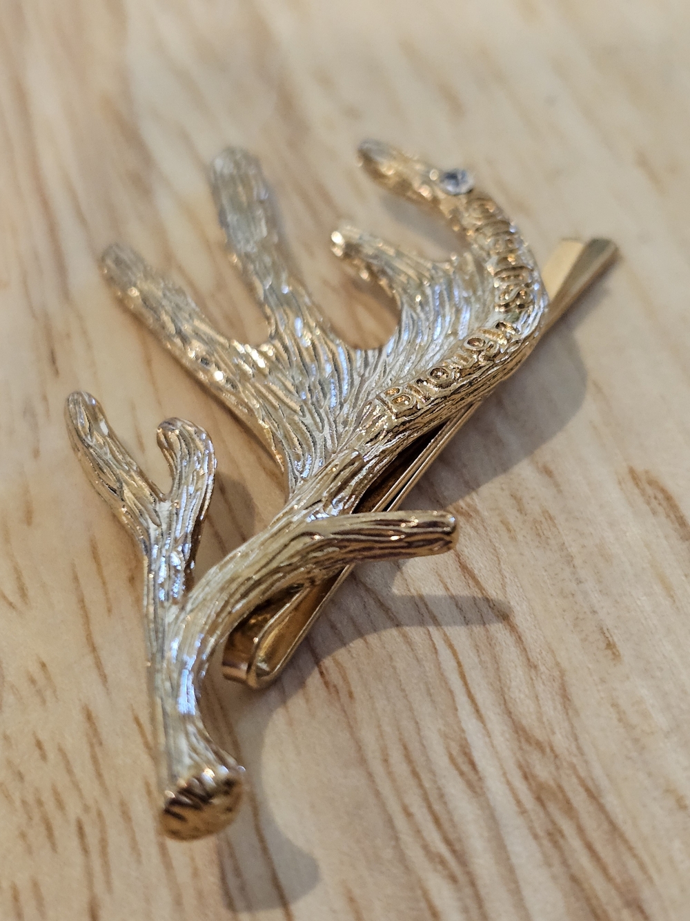 Vintage Brough Superior Palnart Poc Gold Saguaro Cactus Hair Clip Bobby Pin - Picture 3 of 5